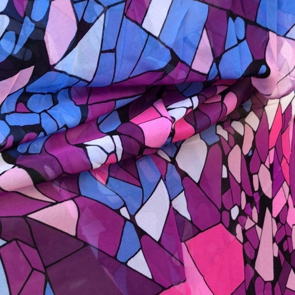 1 left! New Stained Glass Kimono Swim Cover up - Picture 5 of 8